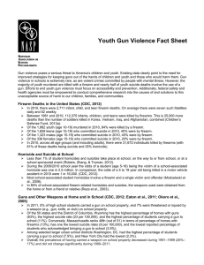 Youth Gun Violence Fact Sheet