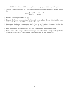 PHY 3221 Classical Mechanics, Homework #8, due 8:30 am, 04/02/12 1 y by: