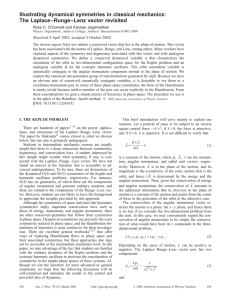 Illustrating dynamical symmetries in classical mechanics: The Laplace–Runge–Lenz vector revisited