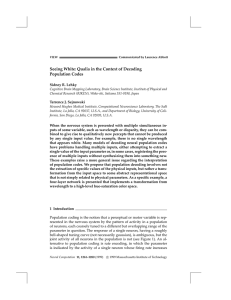 Seeing White: Qualia in the Context of Decoding Population Codes