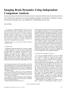 Imaging Brain Dynamics Using Independent Component Analysis TZYY-PING JUNG