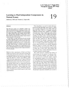 in Learning to Find Independent Components Natural Scenes (2002)