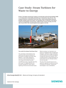 Case Study: Steam Turbines for Waste-to-Energy