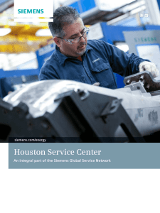 Houston Service Center siemens.com/energy