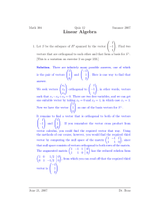 Linear Algebra