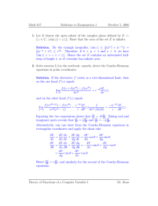 Math 617 Solutions to Examination 1 October 5, 2006