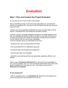 Evaluation Step 1: Plan and Conduct the Project Evaluation
