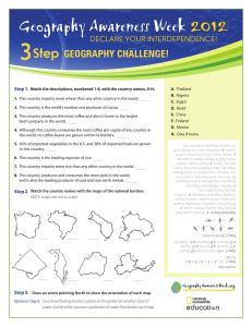 GEOGRAPHY CHALLENGE! Step 1 .