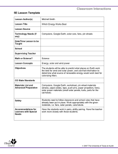 Classroom Interactions 5E Lesson Template