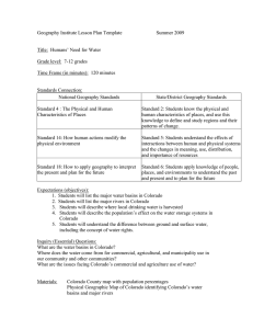 Geography Institute Lesson Plan Template  Summer 2009