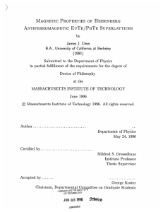 (1991) ANTIFERROMAGNETIC  EUTE/PBTE  SUPERLATTICES J.
