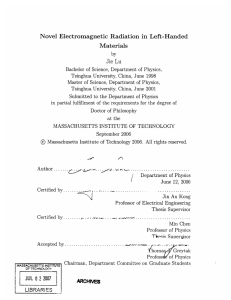 Novel  Electromagnetic  Radiation  in  Left-Handed Materials by