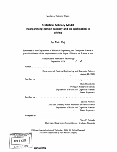 Statistical  Saliency  Model driving by