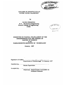 ,,. ANALYSIS  OF  SYNOPTIC  SCALE DAVID  FERRUZZA