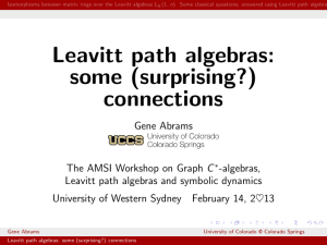 Leavitt path algebras: some (surprising?) connections