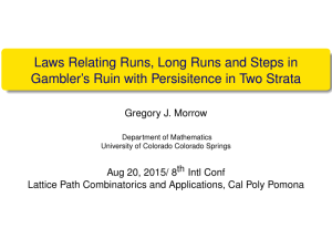 Laws Relating Runs, Long Runs and Steps in