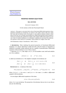 MODIFIED WIENER EQUATIONS WILL WATKINS