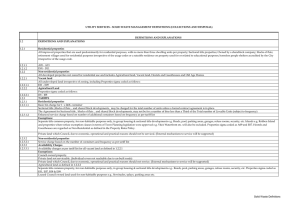 UTILITY SERVICES - SOLID WASTE MANAGEMENT DEFINITIONS (COLLECTIONS AND DISPOSAL)