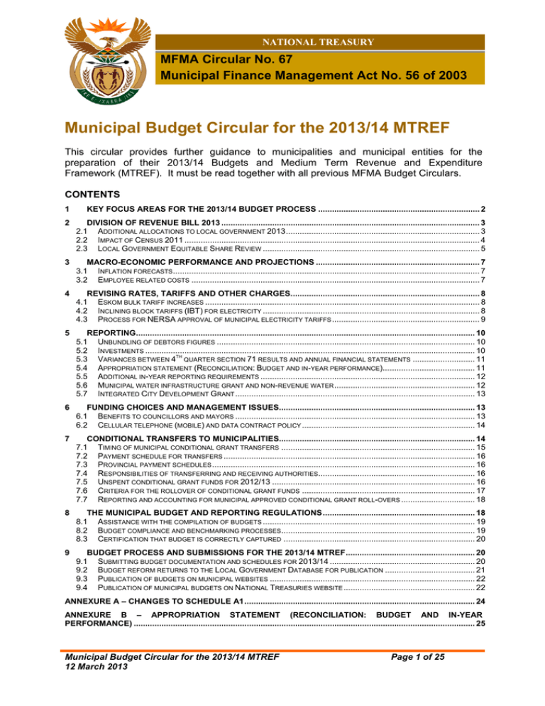 municipal-budget-circular-for-the-2013-14-mtref-mfma-circular-no-67