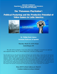 The &#34;Poisonous PlayStation&#34;:  Political Posturing and the Productive Potential of