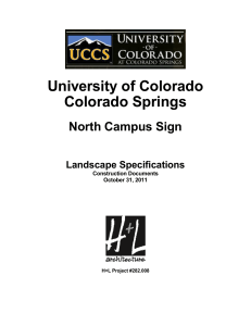 University of Colorado Colorado Springs North Campus Sign