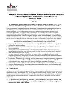National Alliance of Specialized Instructional Support Personnel Research Brief