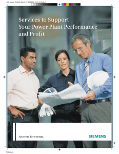 Services to Support Your Power Plant Performance and Profit Answers for energy.