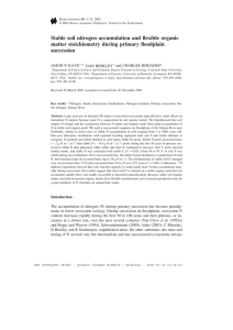 Stable soil nitrogen accumulation and flexible organic succession