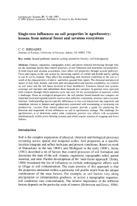 Single-tree influences  on  soil  properties  in ... lessons  from  natural  forest  and ...
