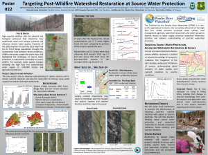 Targeting Post-Wildfire Watershed Restoration at Source Water Protection C L