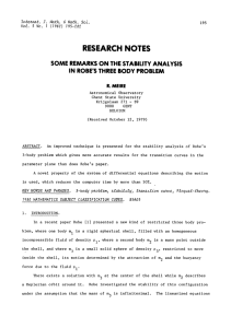 RESEARCH NOTES THE THREE SOME REMARKS ON