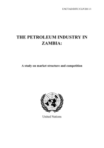THE PETROLEUM INDUSTRY IN ZAMBIA: A study on market structure and competition