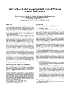 WiFi, LTE, or Both? Measuring Multi-Homed Wireless Internet Performance