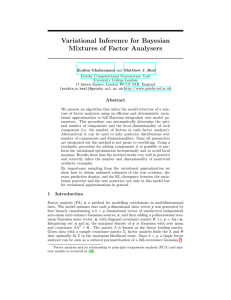 Variational Inference for Bayesian Mixtures of Factor Analysers