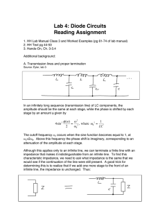 Lab 4: Diode Circuits Reading Assignment