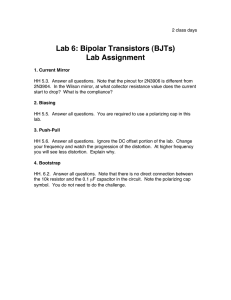 Lab 6: Bipolar Transistors (BJTs) Lab Assignment