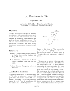 γ Na 22 Experiment GGC