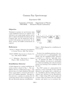 Gamma Ray Spectroscopy Experiment GRS University of Florida — Department of Physics