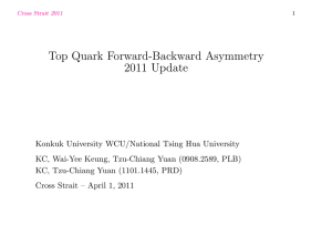 Top Quark Forward-Backward Asymmetry 2011 Update