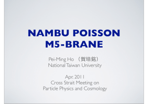 NAMBU POISSON M5-BRANE