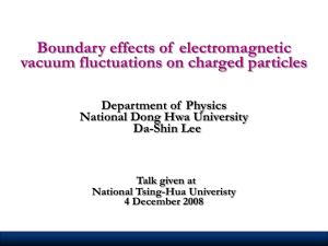 Boundary effects of  electromagnetic vacuum fluctuations on charged particles