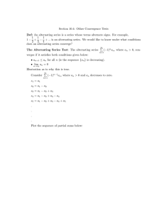 Section 10.4: Other Convergence Tests