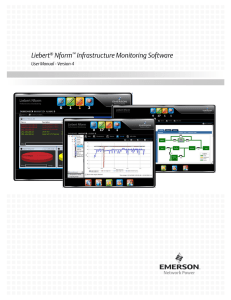 Liebert Nform Infrastructure Monitoring Software User Manual - Version 4