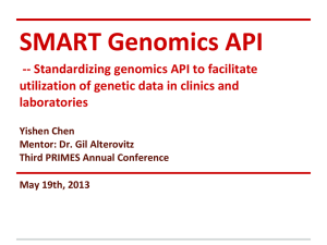 SMART Genomics API -- Standardizing genomics API to facilitate laboratories