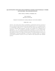 QUANTITATIVE BOUNDS FOR HURWITZ STABLE POLYNOMIALS UNDER MULTIPLIER TRANSFORMATIONS