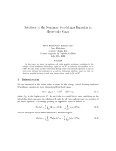 Solutions to the Nonlinear Schr¨ odinger Equation in Hyperbolic Space