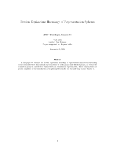 Bredon Equivariant Homology of Representation Spheres
