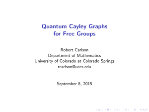 Quantum Cayley Graphs for Free Groups