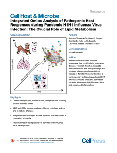 Integrated Omics Analysis of Pathogenic Host