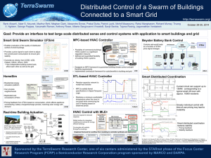 Distributed Control of a Swarm of Buildings  TerraSwarm